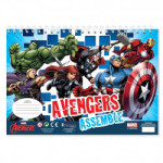 ΜΠΛΟΚ ΖΩΓΡΑΦ CAPTAIN AMERICA 23X33 40ΦΥΛ